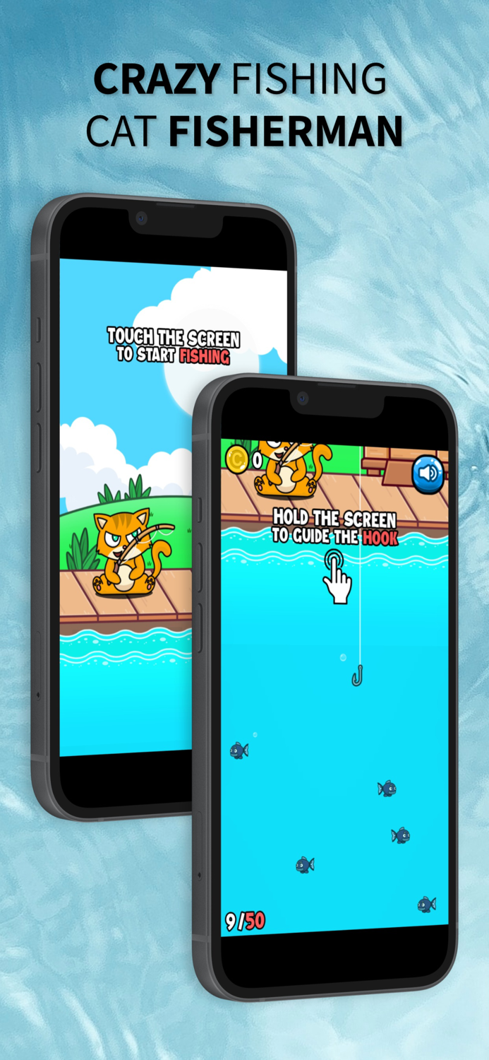 Crazy Fishing - Cat Fisherman