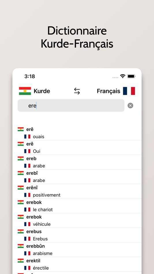 #4. Dictionnaire Kurde-Français (iOS) By: FB PUBLISHING LLC