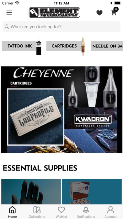 Element Tattoo Supply Screenshot