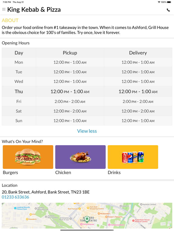 King Kebab and Pizza Ashford
