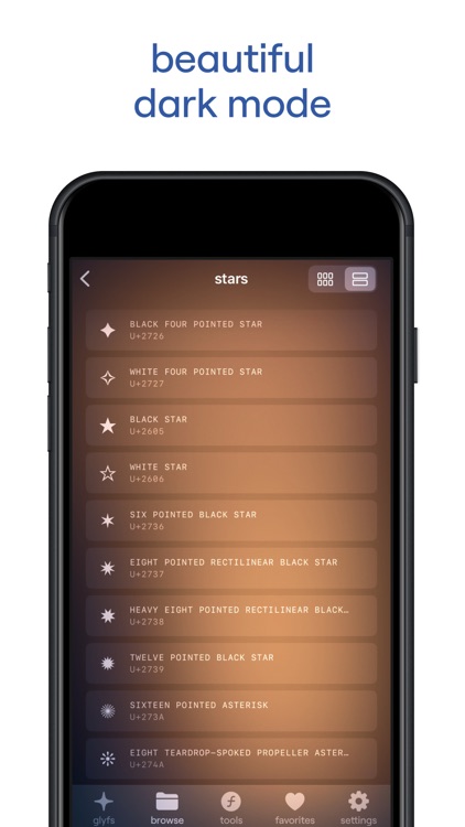unicode symbols: glyfs screenshot-5