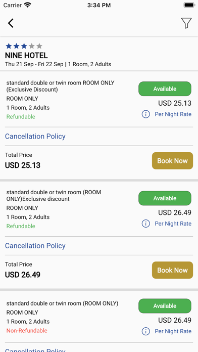 HotelsNBooking Screenshot