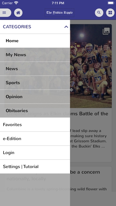 The Yadkin Ripple News Screenshot