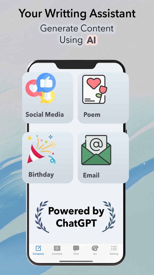 #1. AI Writer & Content Assistant (iOS) 由: Ahmad Ahmadi