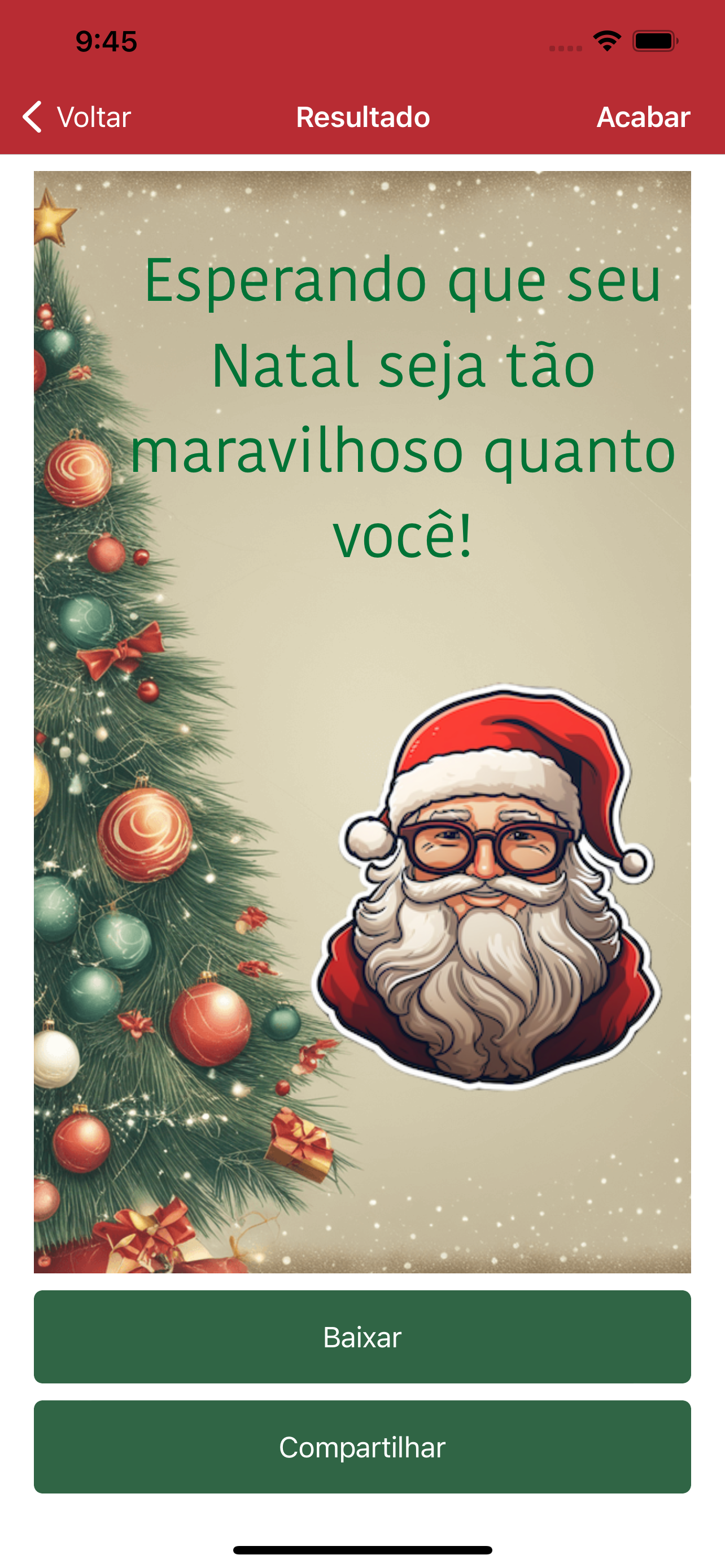Cartões de natal & ano novo