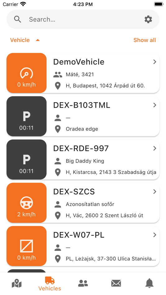 #3. Monitor Mobile (iOS) Podle: WebEye Telematics Zrt