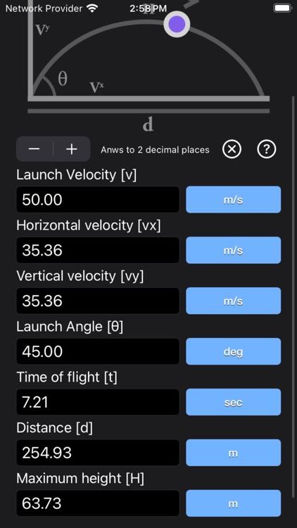 Projectile Motion Calc screenshot-9