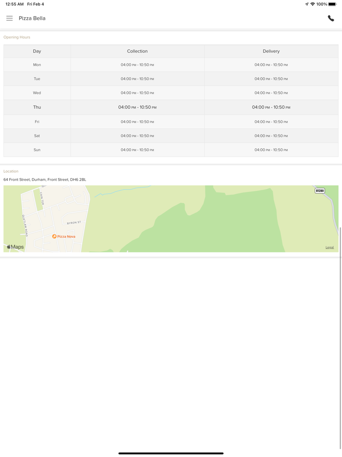 Pizza Bella Front Street