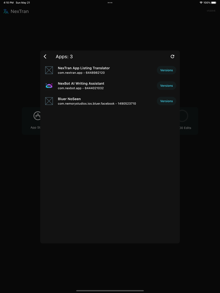 NexTran App Listing Translator