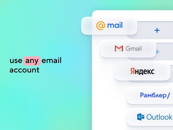 E-mail app – Mail.ru iPad app afbeelding 1