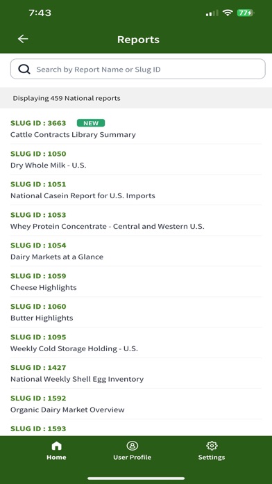 USDA Market News Screenshot