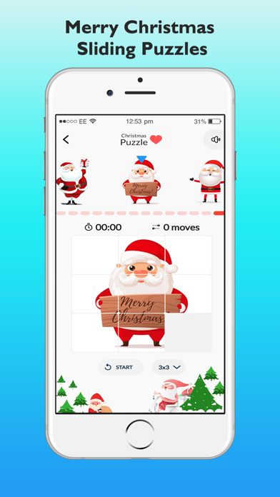 Merry Christmas Sliding Puzzle Screenshot