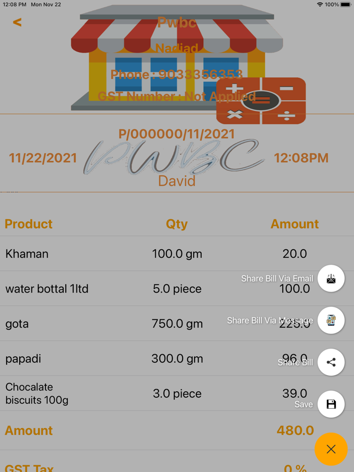 ProductWithBillCalculator