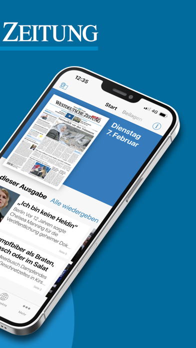 Westdeutsche Zeitung E-Paper Screenshot