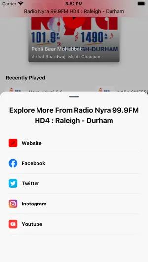 Radio Nyra Raleigh - Durham screenshot 3