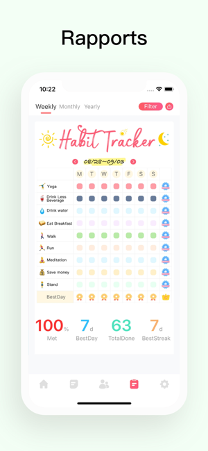 ‎Habit Tracker - Agenda Capture d'écran