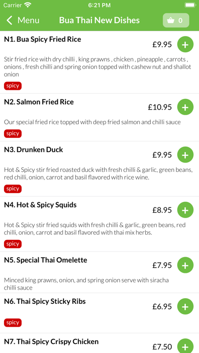 Bua Thai Restaurant Screenshot