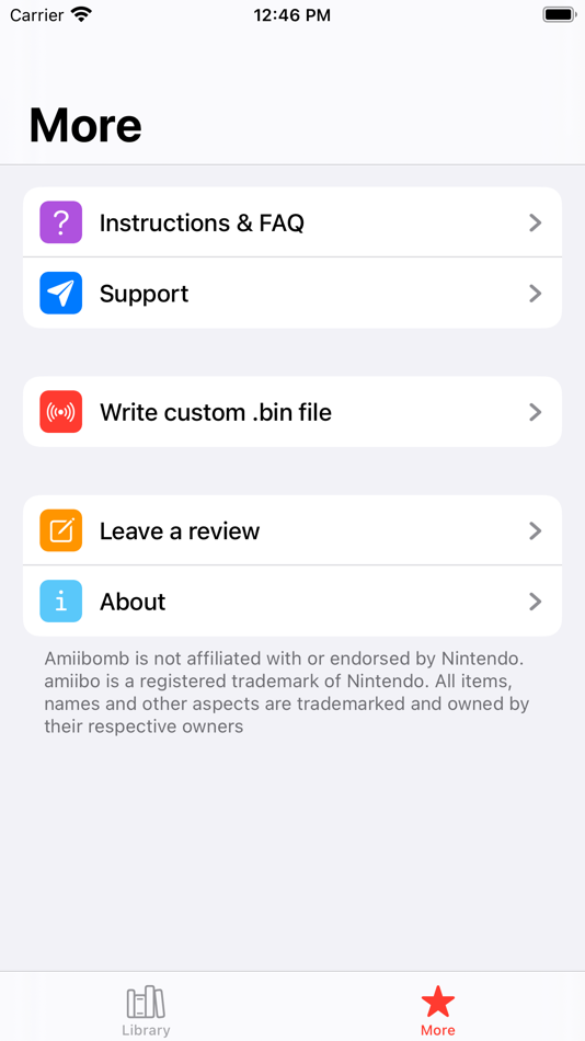 #2. Amiibomb - NFC Tool for Amiibo (iOS) Podle: RanduSoft SRL