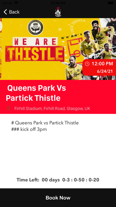 Queens Park FC Screenshot