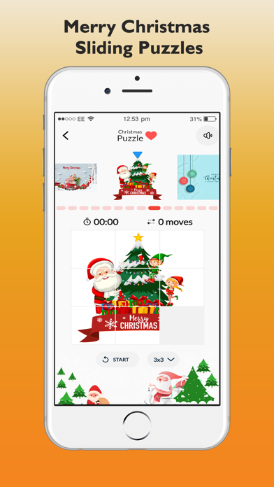 Merry Christmas Sliding Puzzle Screenshot