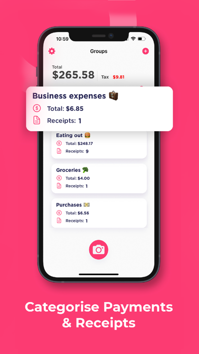 Expense & Receipt Tracker Screenshot