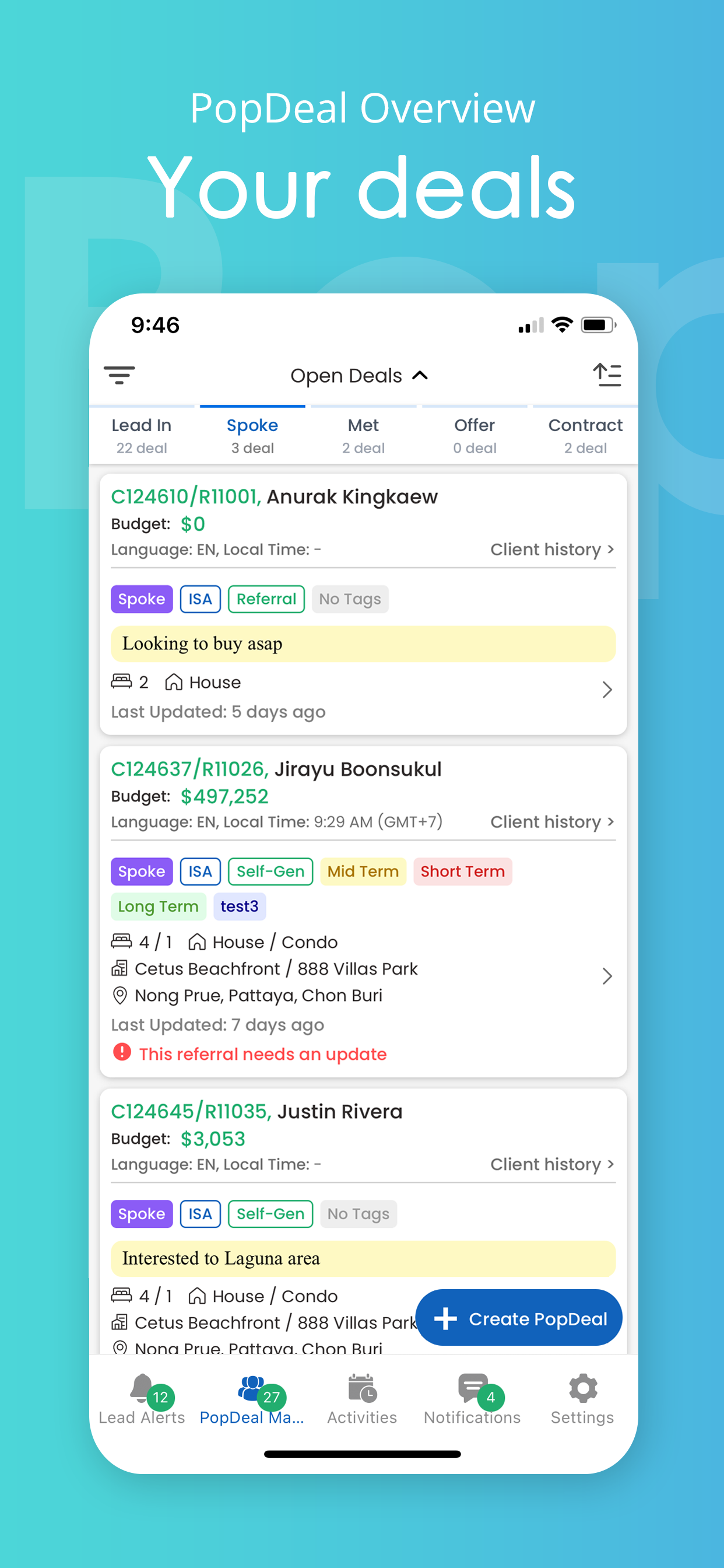 PopDeal - The Agent App screenshot 4
