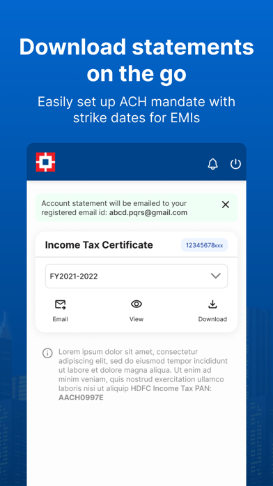 HDFC Bank Home Loans Screenshot
