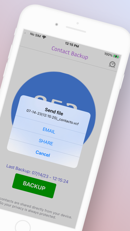 #2. Contacts backup to vCard & csv (iOS) Podle: Sounak Sarkar