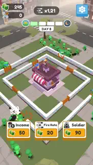 idle zombie invasion iphone screenshot 2