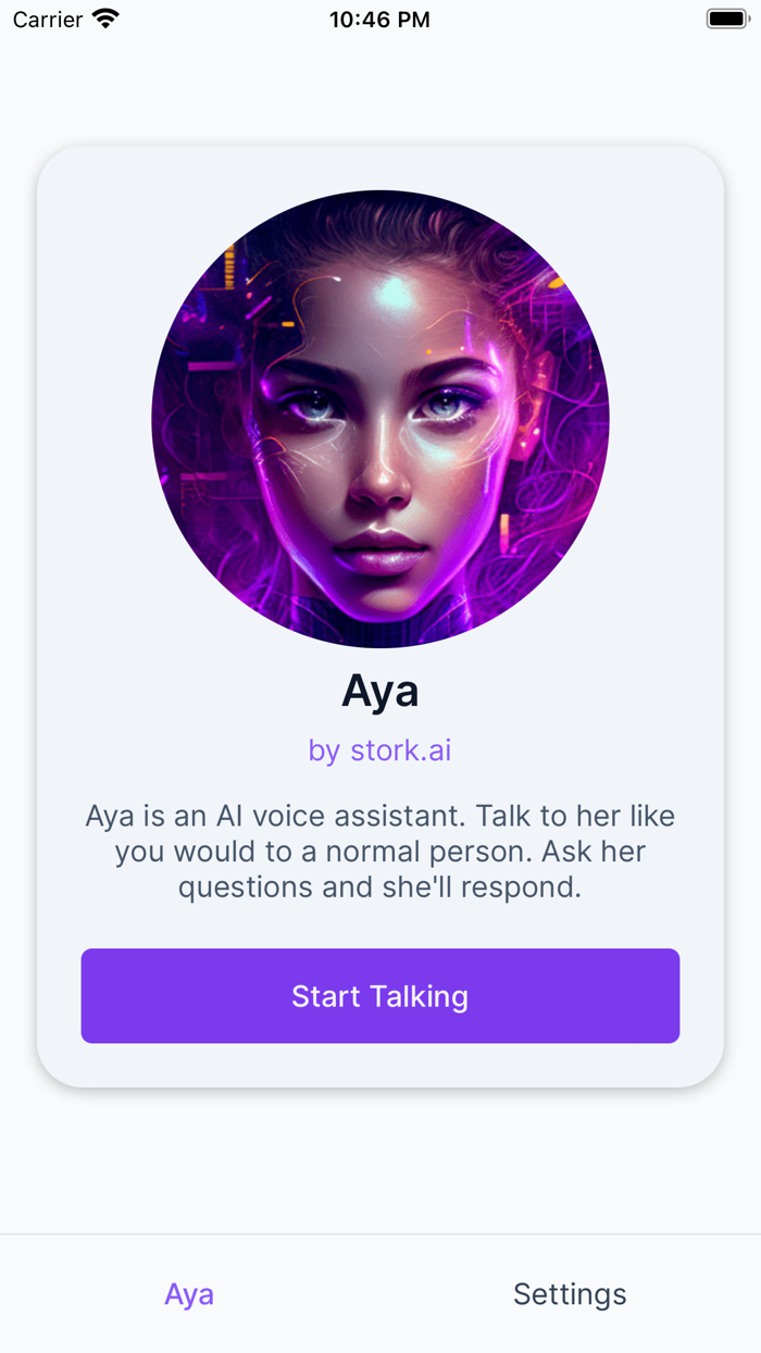 Aya – Voice AI Assistant