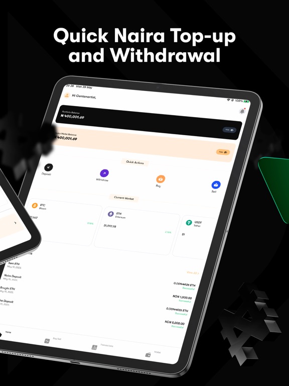 Bitoshi: Buy & Sell Crypto iPad screenshot 4 - Finance app