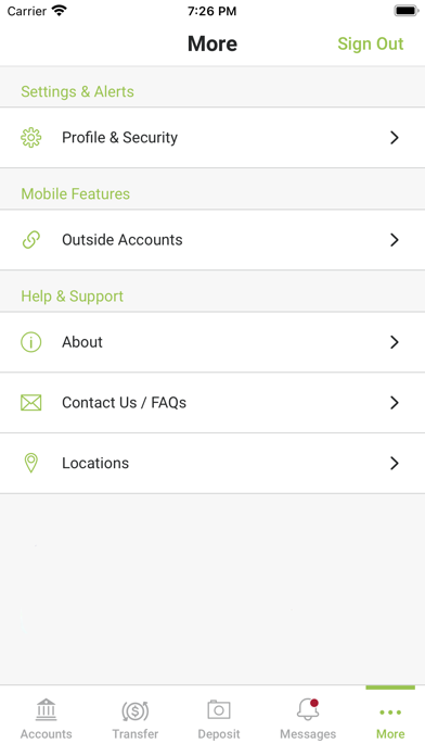 Century Next Bank Mobile Screenshot