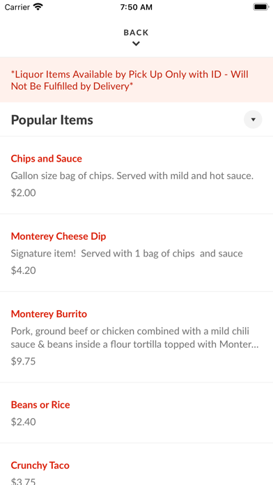 Manny's Mexican Restaurant Screenshot