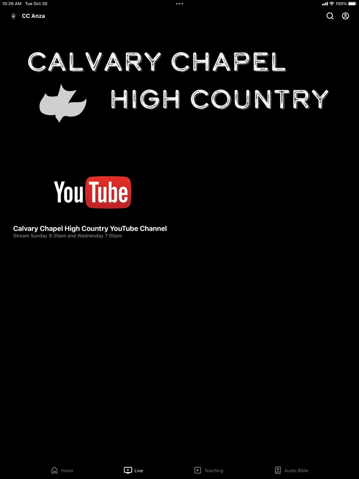 Calvary Chapel High Country
