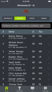 minnesota football schedules iphone screenshot 2