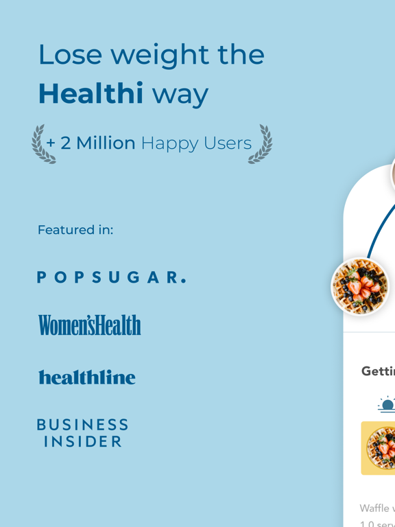 Screenshot #1 for Healthi: Weight Loss, Diet App