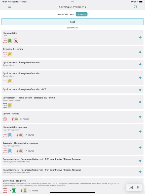 Screenshot #5 pour Biogroup Pro