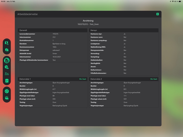 Tiltaksportal feltapp