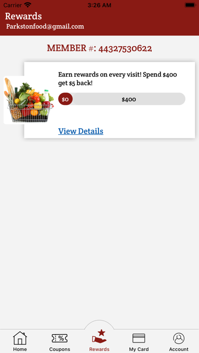 Parkston Food Center Screenshot