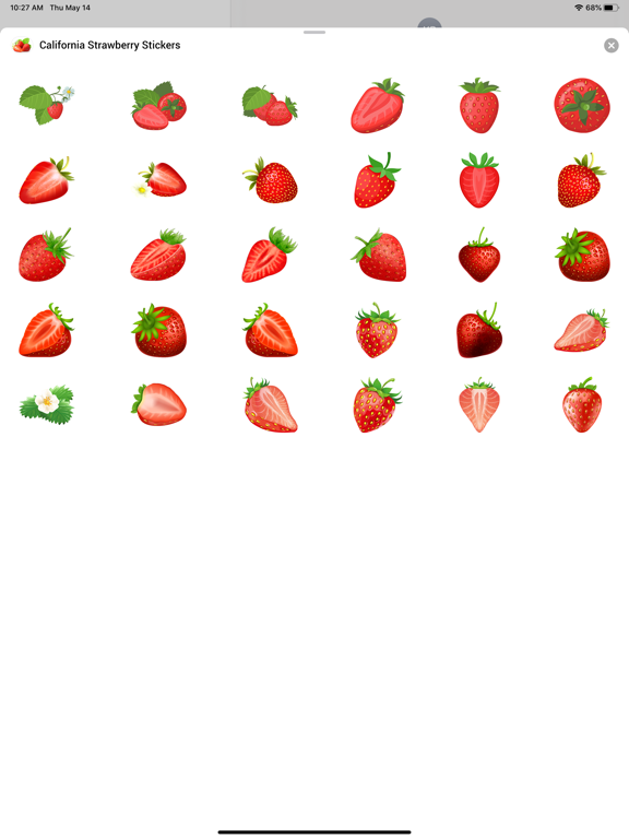 Screenshot #5 pour California Strawberry Stickers