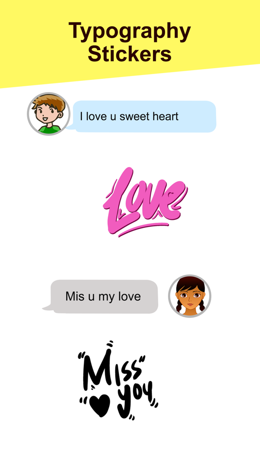 Typography Stickers - 1.2 - (iOS)