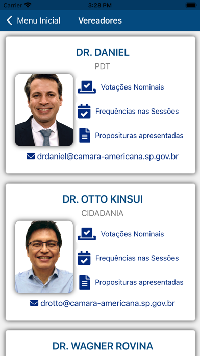 Câmara Municipal de Americana Screenshot