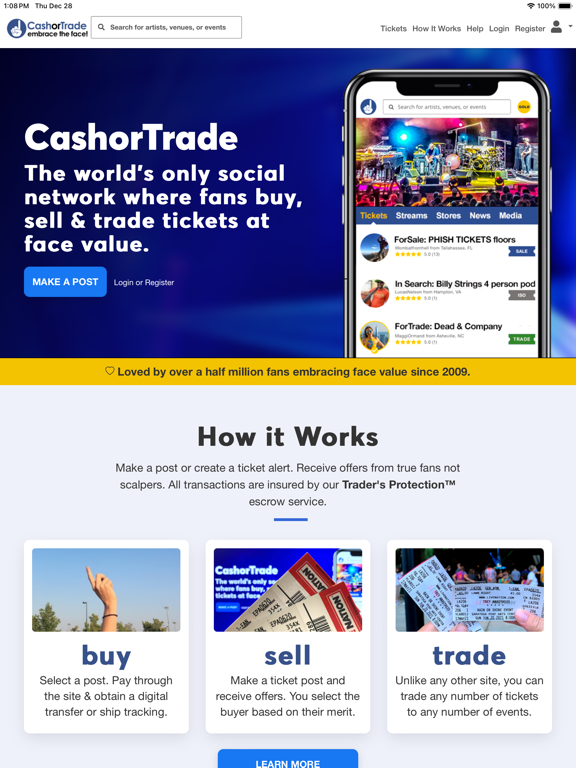 Screenshot #4 pour CashorTrade Face Value Tickets
