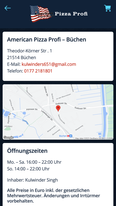 American Pizza Profi Büchen Screenshot