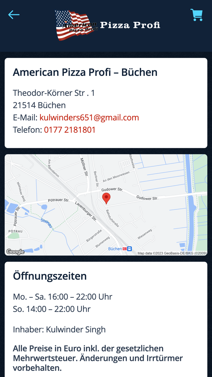American Pizza Profi Büchen