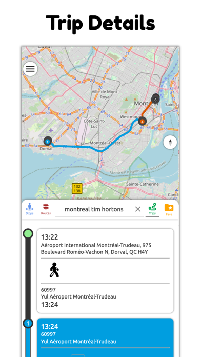 Montreal STM Transit Screenshot