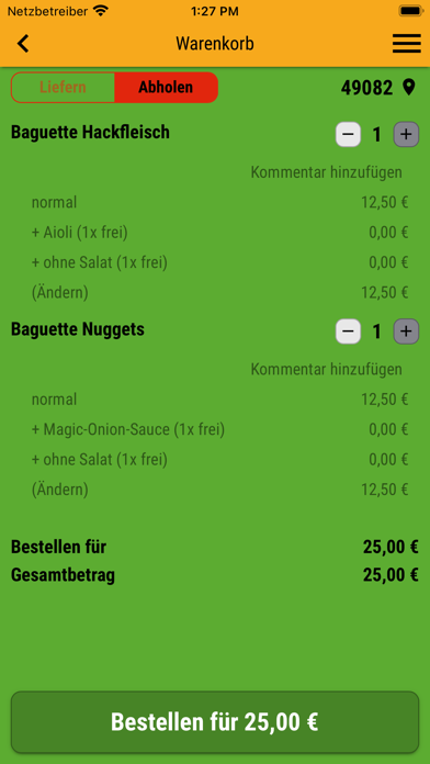 Fresh Kitchen Tacos Baguette Screenshot