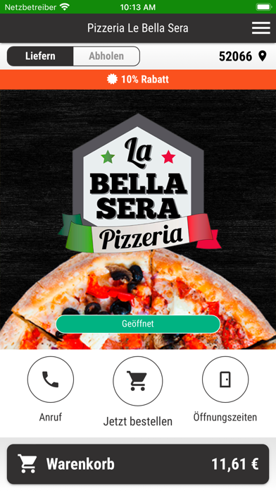 Pizzeria Le Bella Sera Screenshot