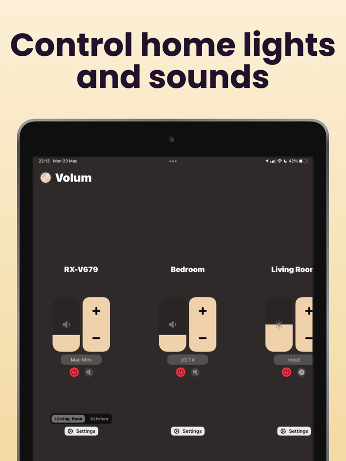 Volum - control smart devices