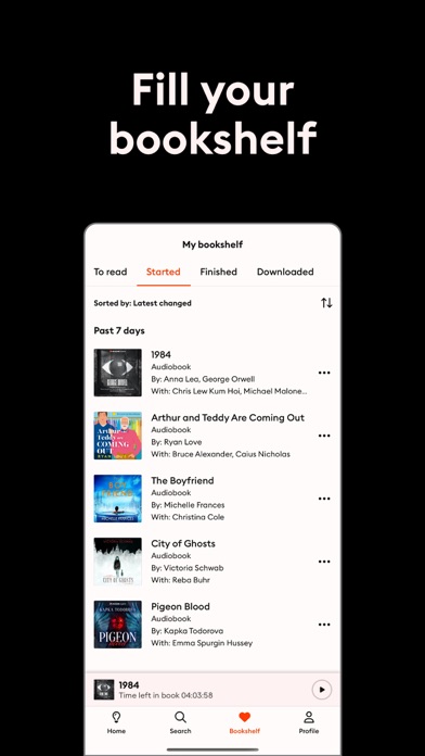 Storytel - Audiobooks Library Screenshot